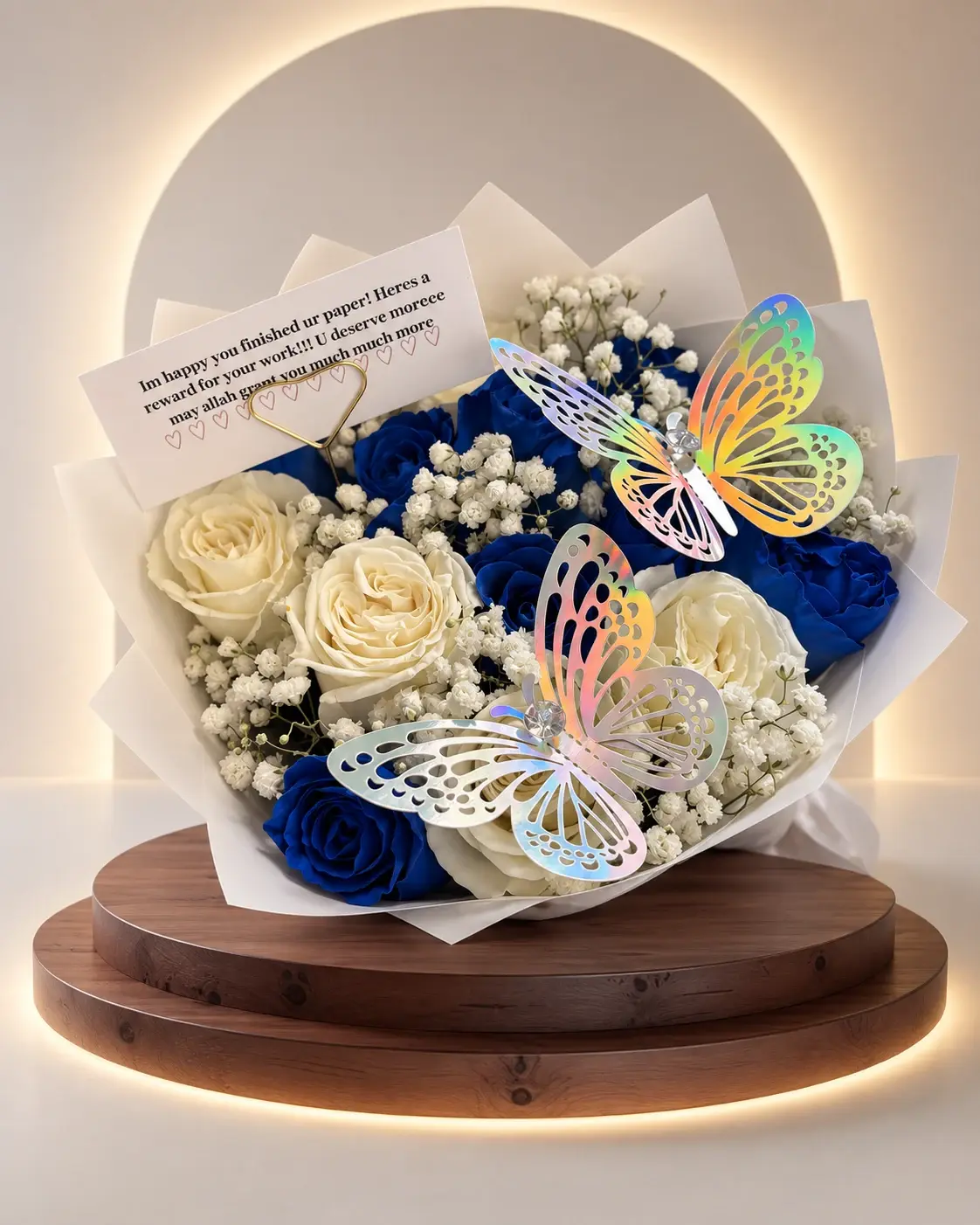 Light Blue Bouquet, full arrangement